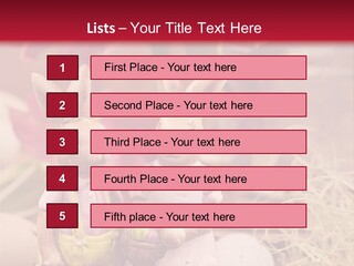 Easter Egg Bright Wood PowerPoint Template