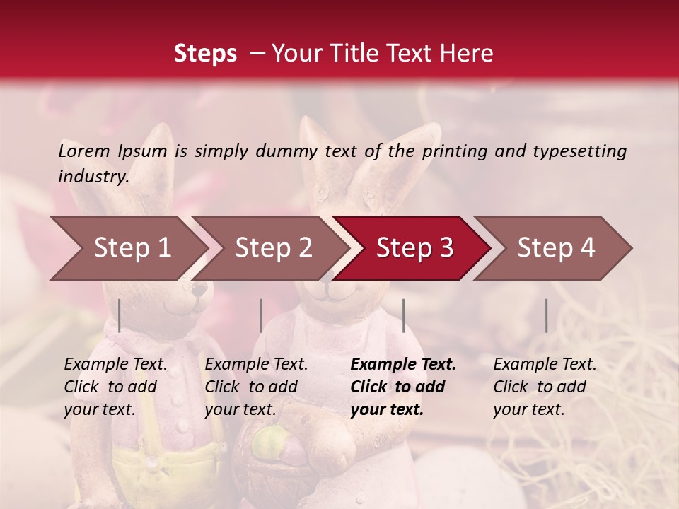 Easter Egg Bright Wood PowerPoint Template