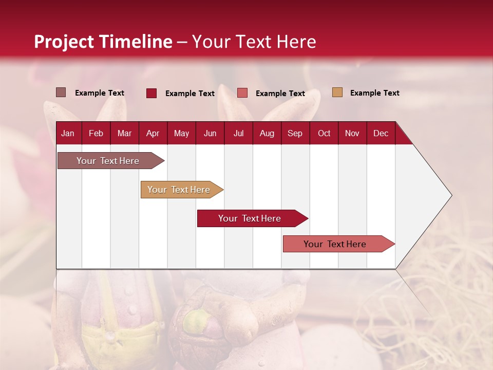 Easter Egg Bright Wood PowerPoint Template