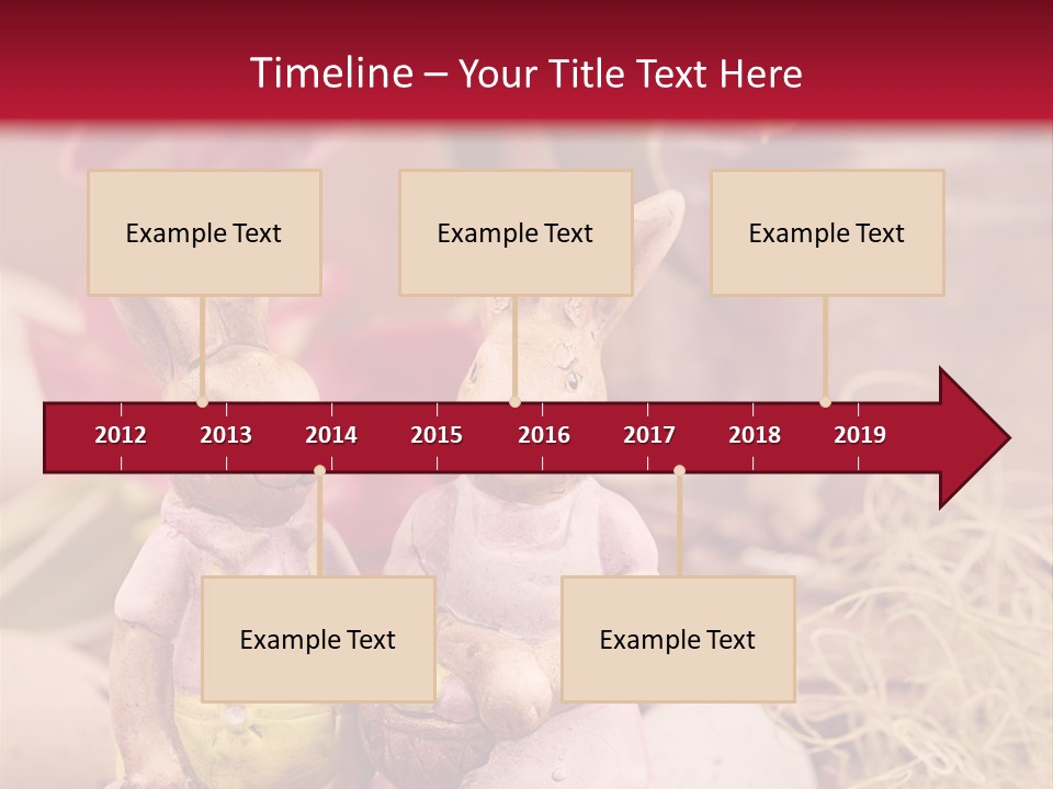 Easter Egg Bright Wood PowerPoint Template