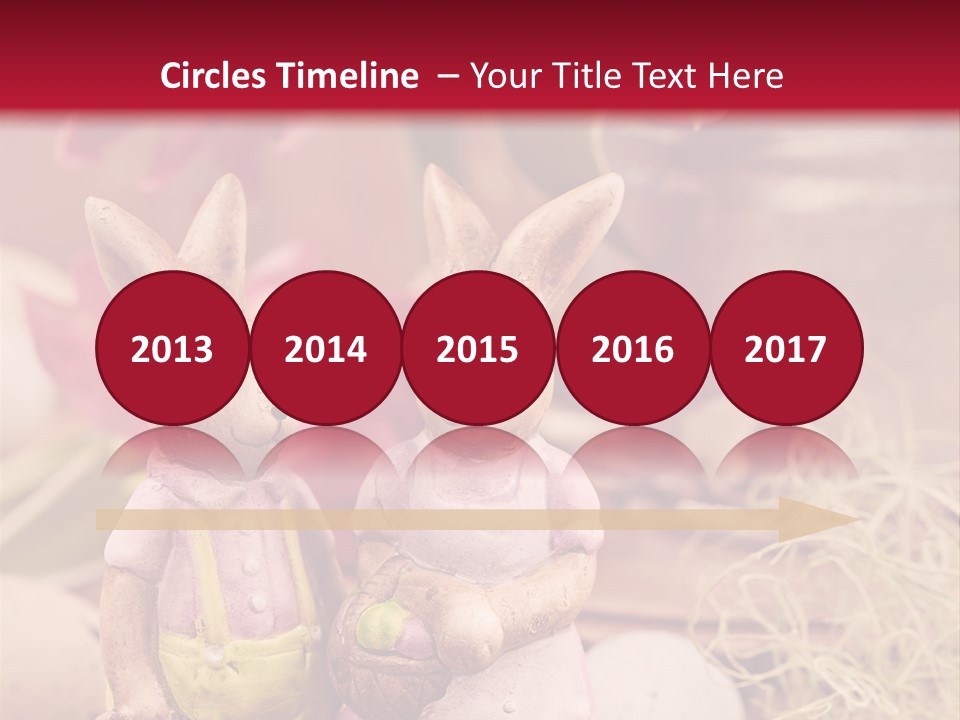 Easter Egg Bright Wood PowerPoint Template