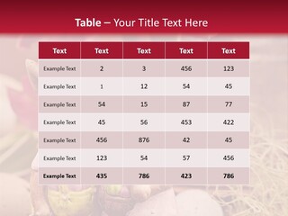 Easter Egg Bright Wood PowerPoint Template