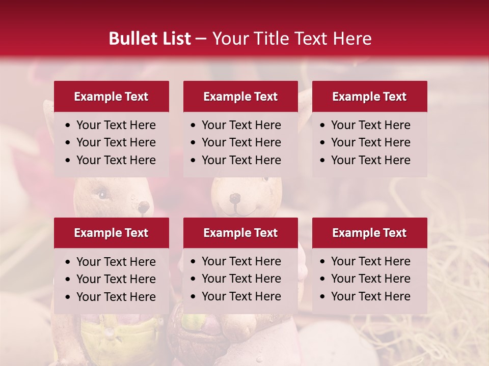 Easter Egg Bright Wood PowerPoint Template