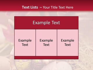 Easter Egg Bright Wood PowerPoint Template