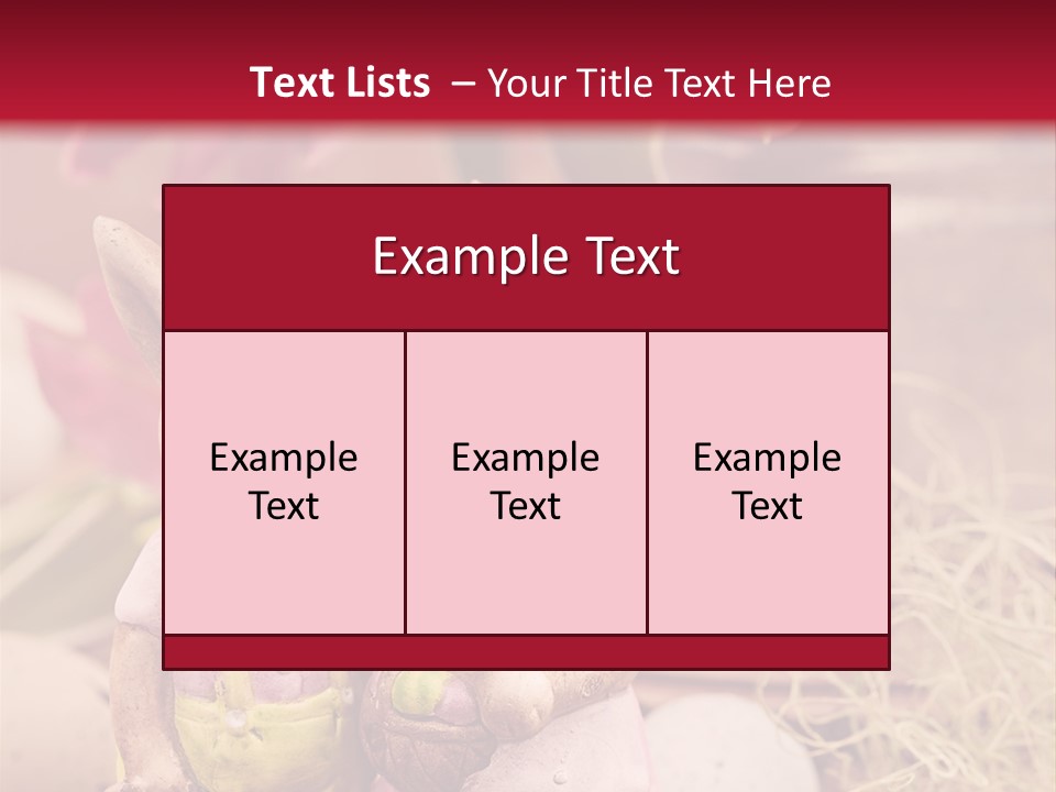 Easter Egg Bright Wood PowerPoint Template