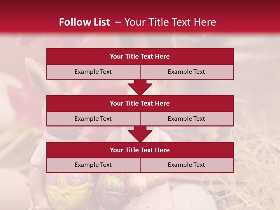 Easter Egg Bright Wood PowerPoint Template