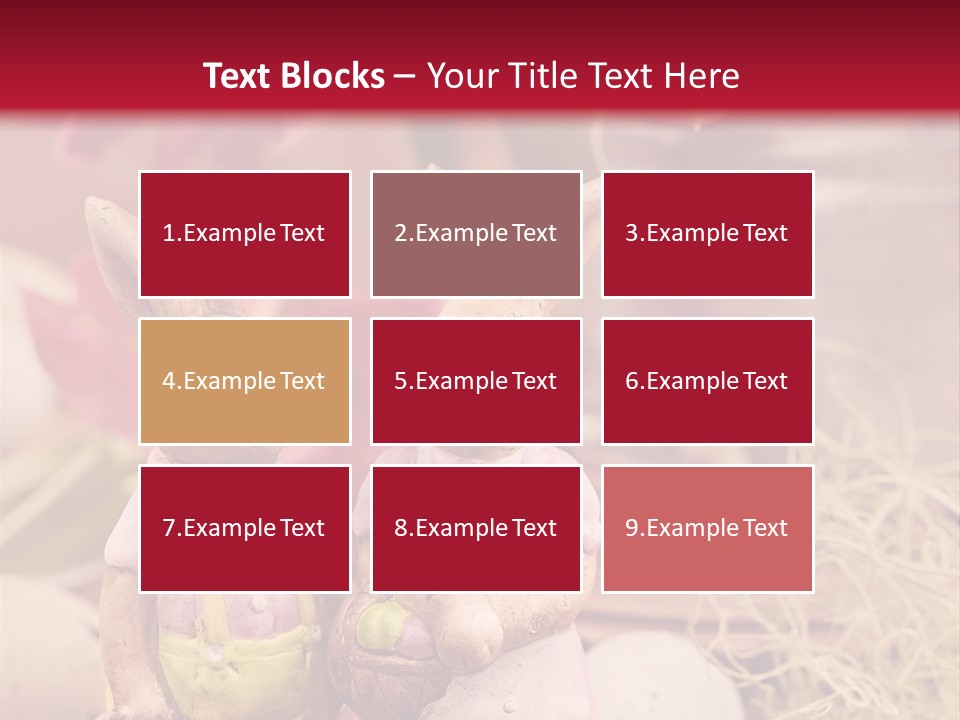 Easter Egg Bright Wood PowerPoint Template