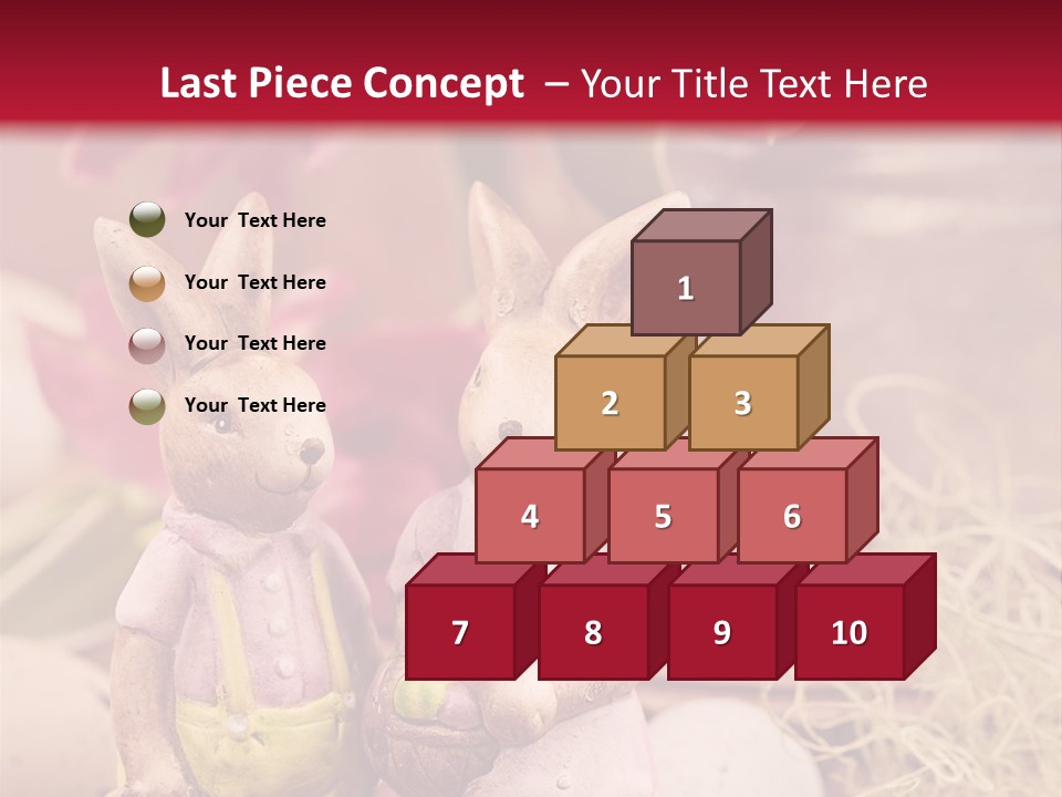 Easter Egg Bright Wood PowerPoint Template