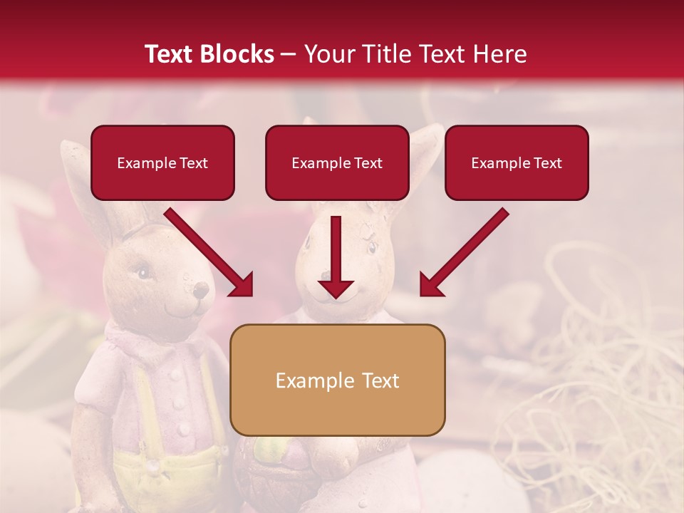 Easter Egg Bright Wood PowerPoint Template