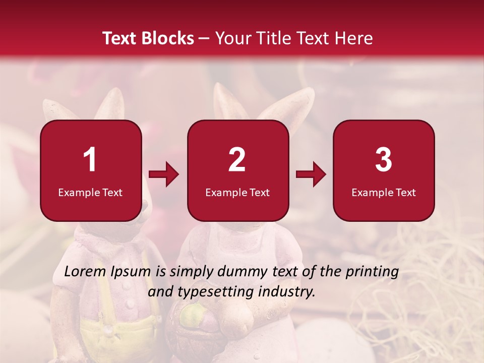 Easter Egg Bright Wood PowerPoint Template