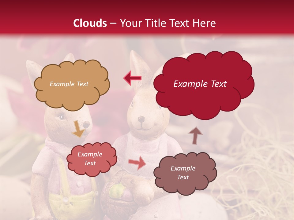 Easter Egg Bright Wood PowerPoint Template