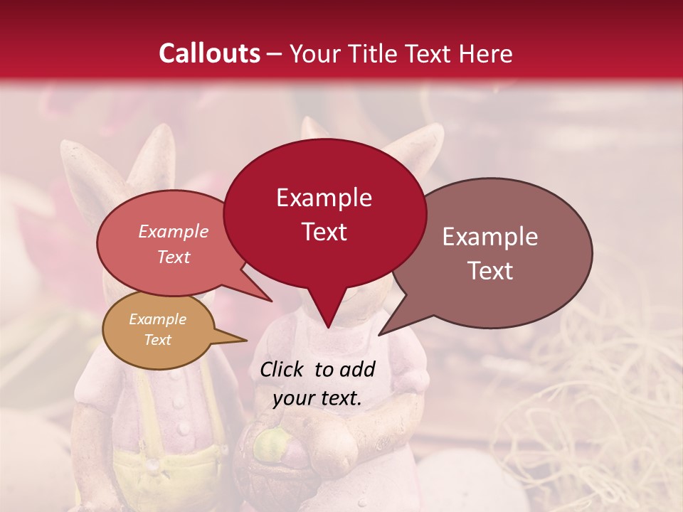 Easter Egg Bright Wood PowerPoint Template