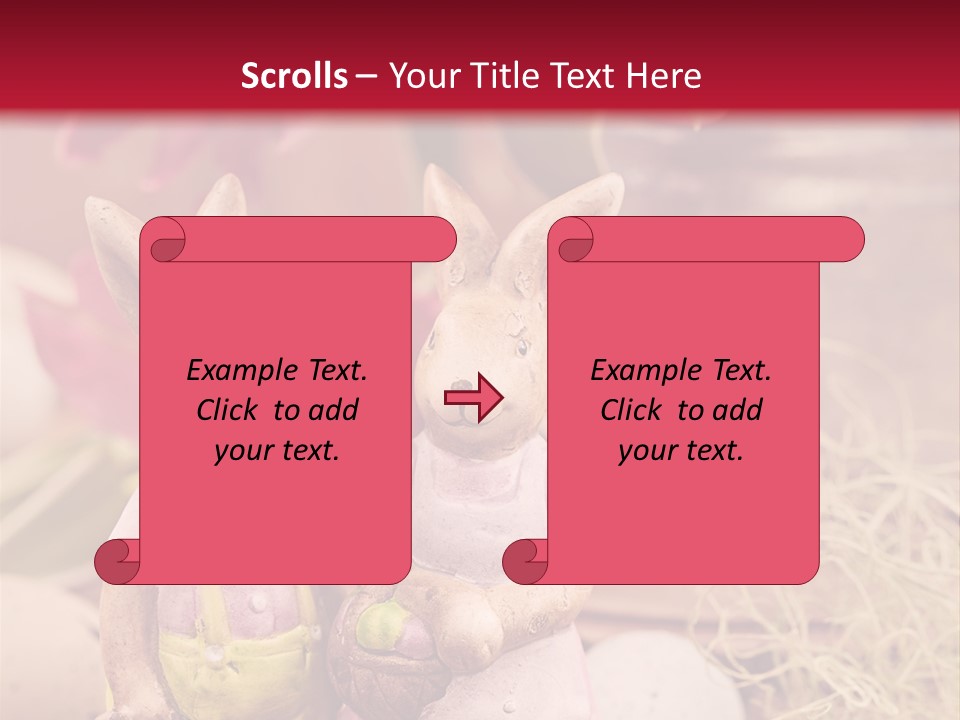 Easter Egg Bright Wood PowerPoint Template