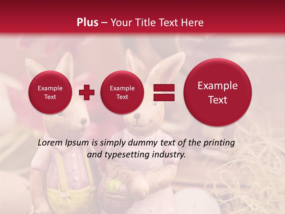 Easter Egg Bright Wood PowerPoint Template