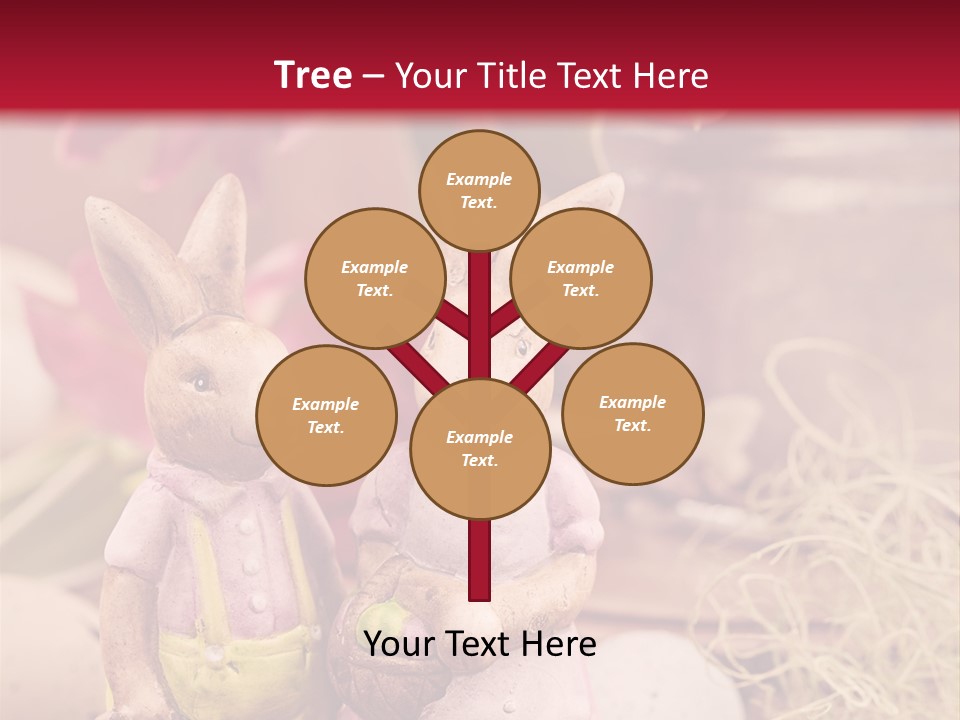 Easter Egg Bright Wood PowerPoint Template