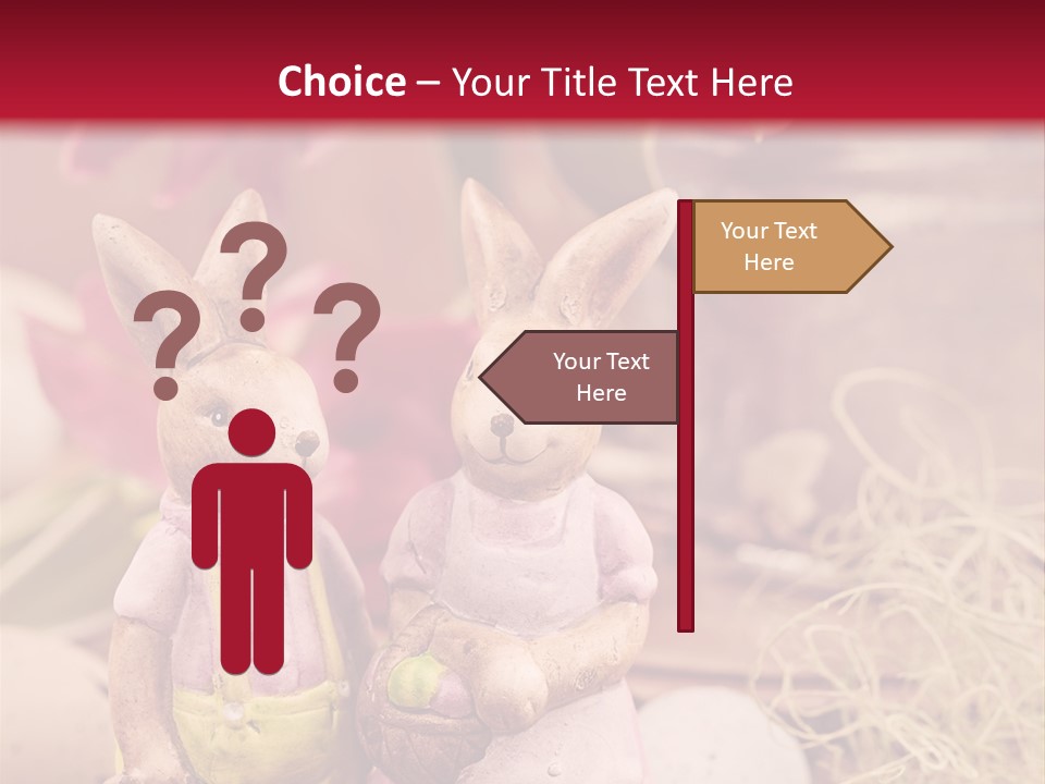 Easter Egg Bright Wood PowerPoint Template