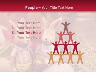 Easter Egg Bright Wood PowerPoint Template