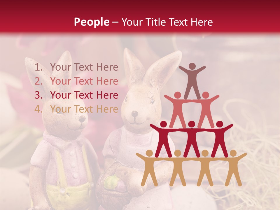 Easter Egg Bright Wood PowerPoint Template