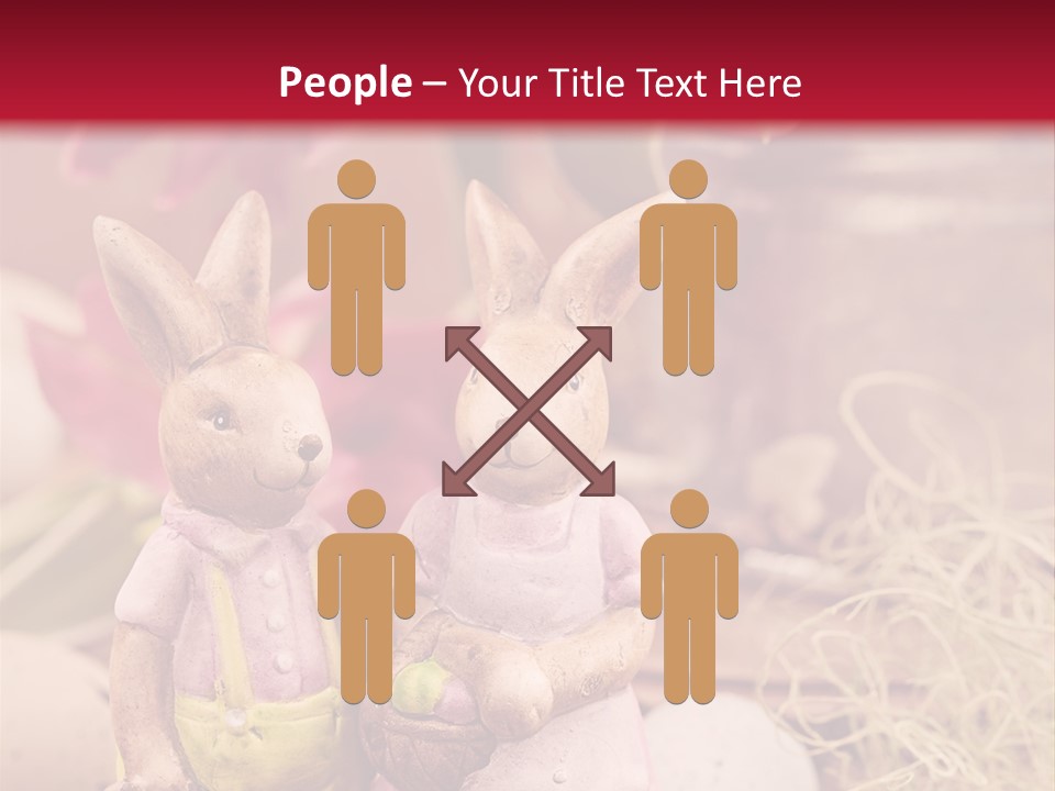 Easter Egg Bright Wood PowerPoint Template