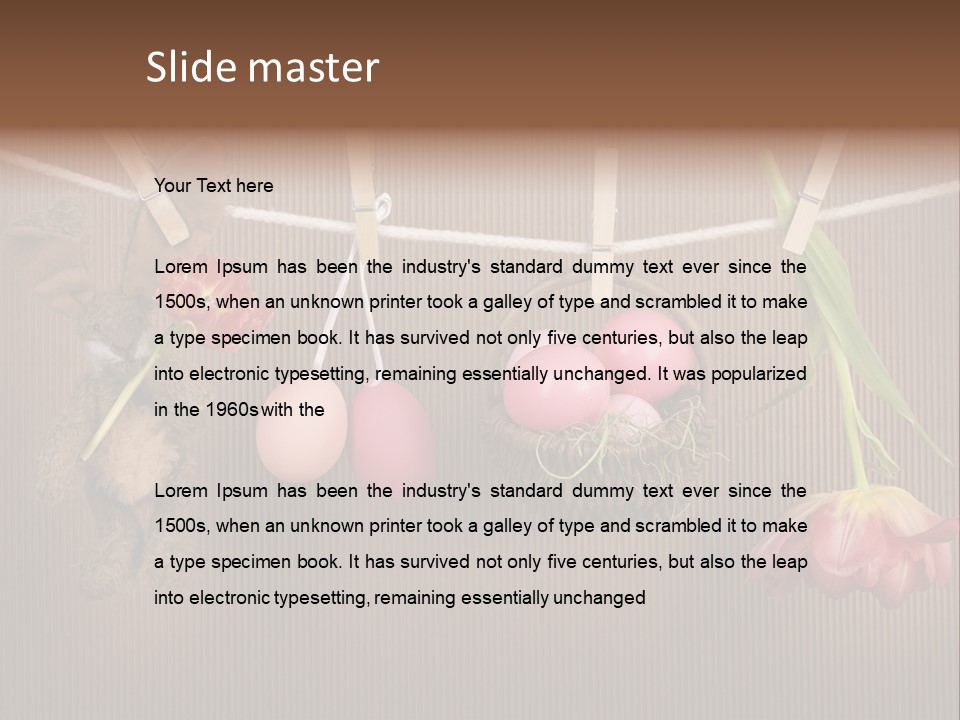 Egg Pink Hare PowerPoint Template