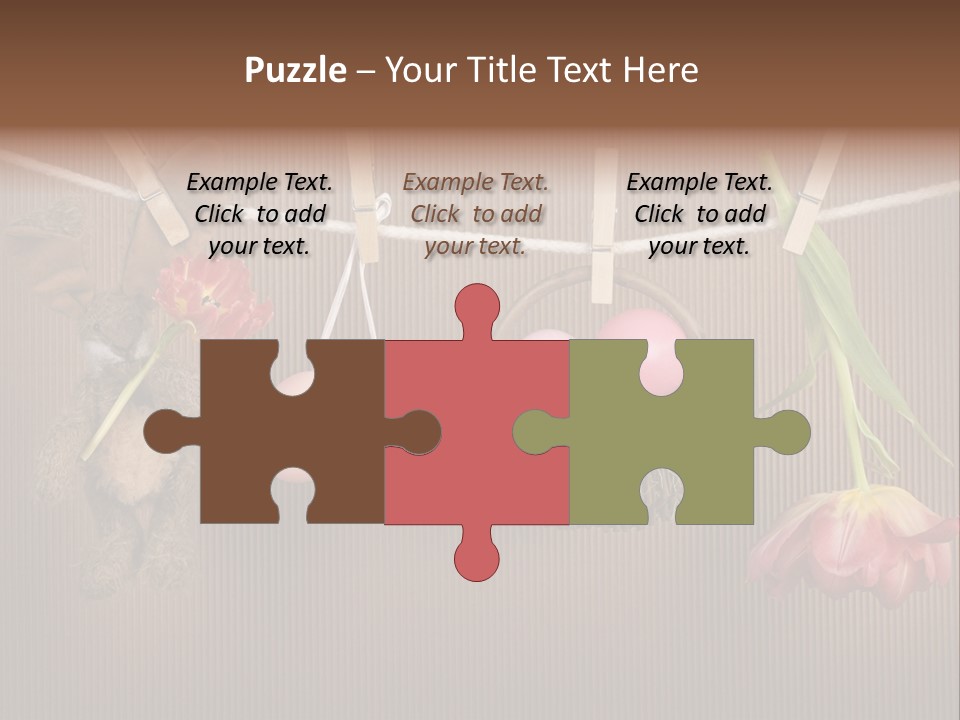 Egg Pink Hare PowerPoint Template