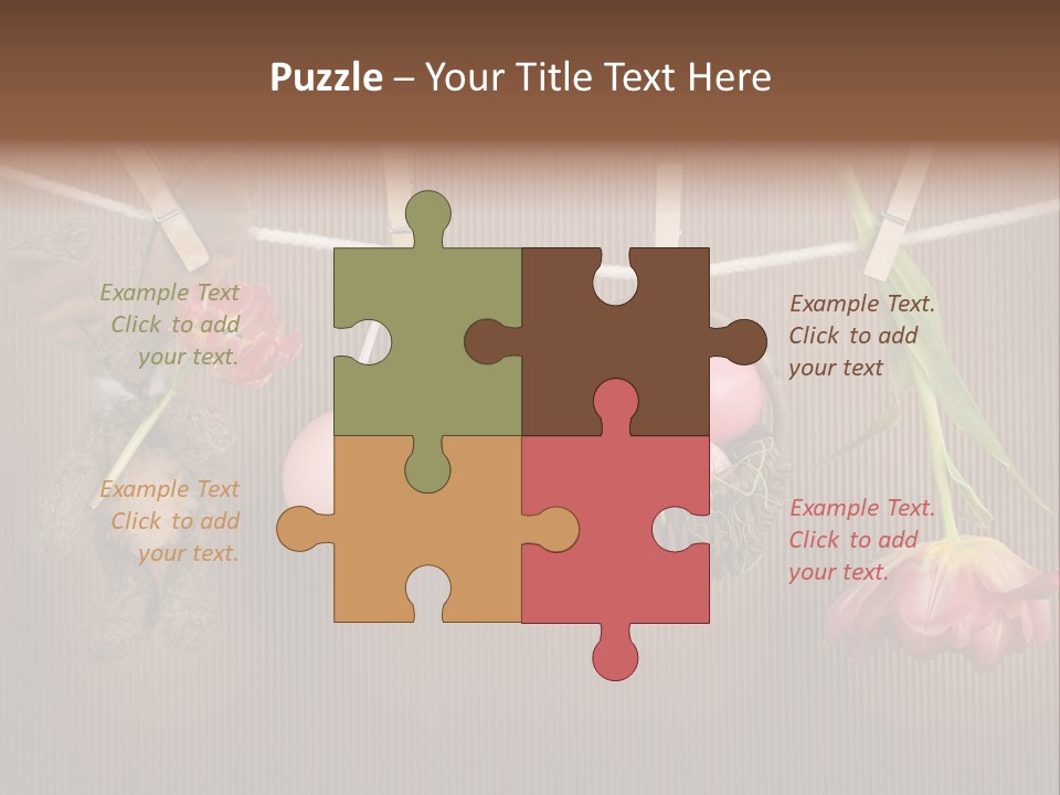 Egg Pink Hare PowerPoint Template