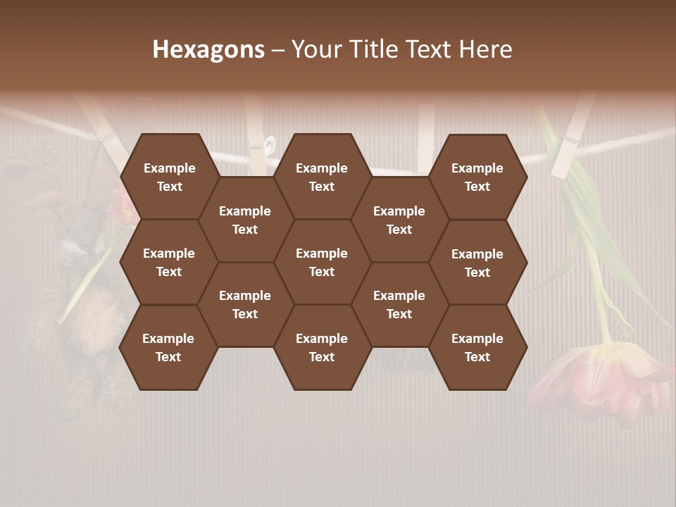 Egg Pink Hare PowerPoint Template