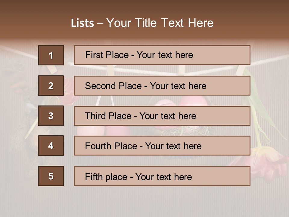 Egg Pink Hare PowerPoint Template
