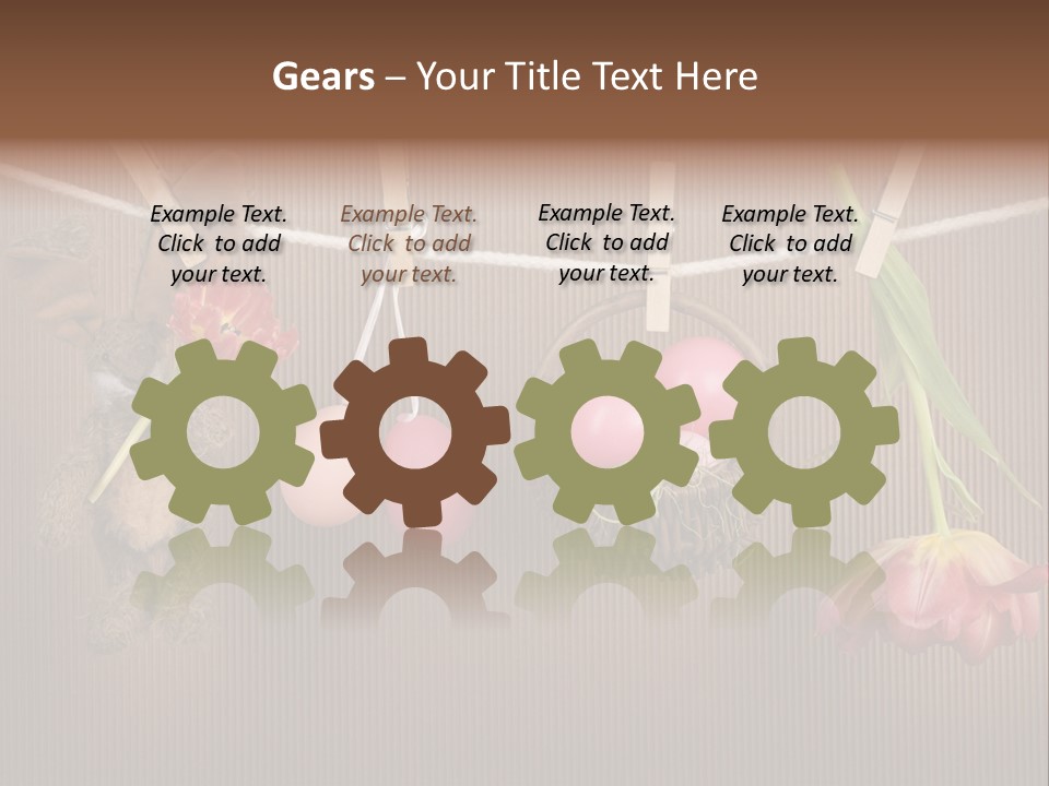 Egg Pink Hare PowerPoint Template