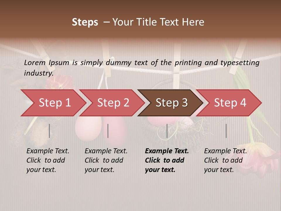 Egg Pink Hare PowerPoint Template