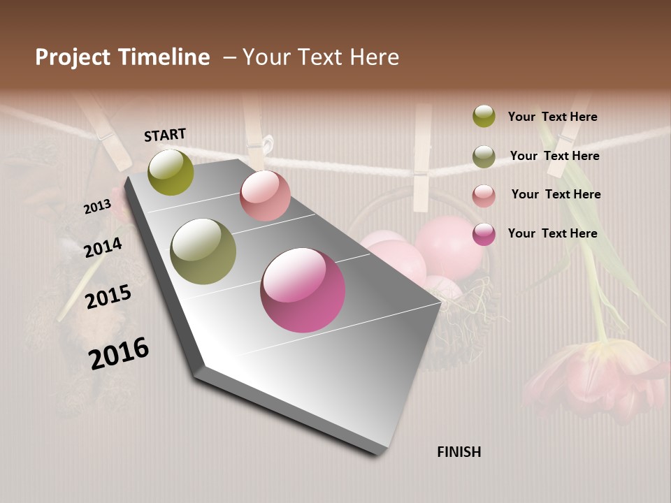 Egg Pink Hare PowerPoint Template