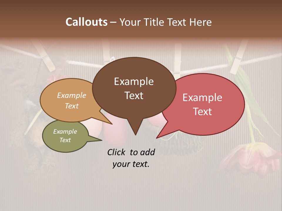 Egg Pink Hare PowerPoint Template