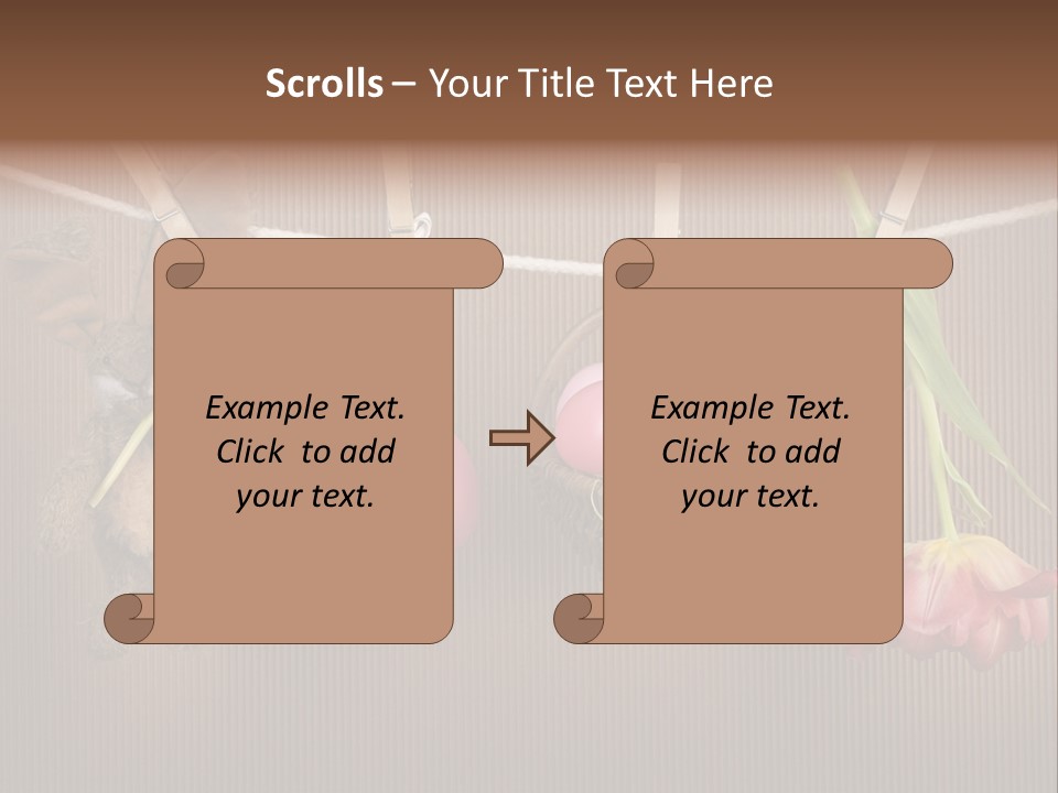 Egg Pink Hare PowerPoint Template