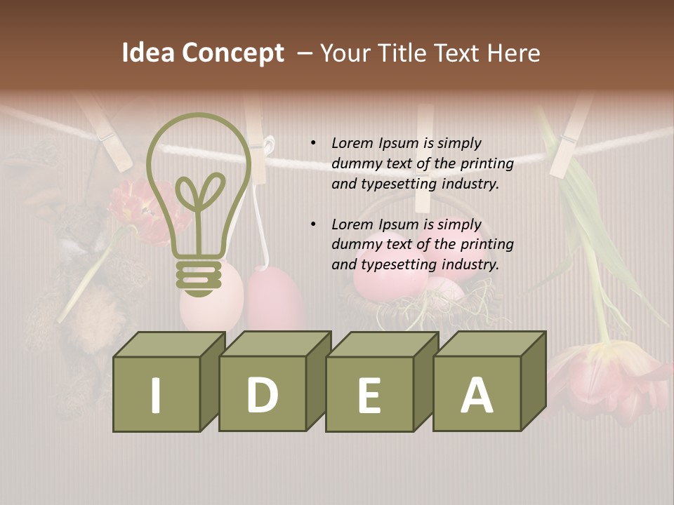 Egg Pink Hare PowerPoint Template