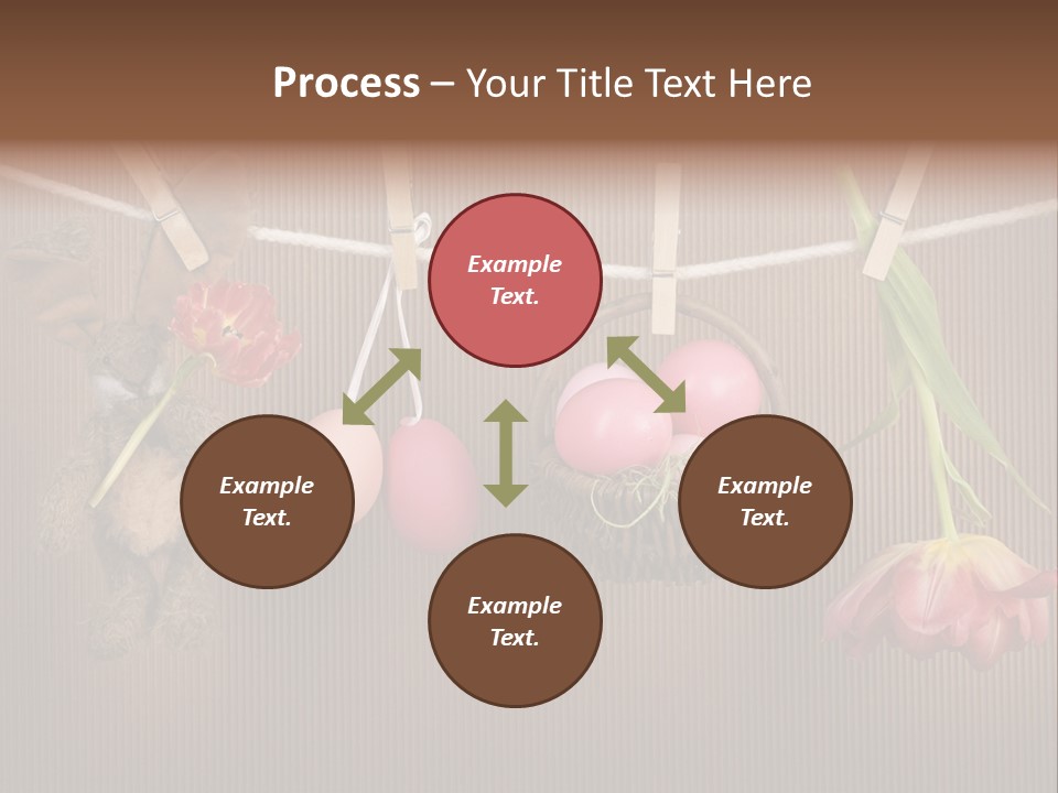 Egg Pink Hare PowerPoint Template