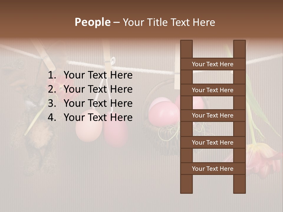 Egg Pink Hare PowerPoint Template