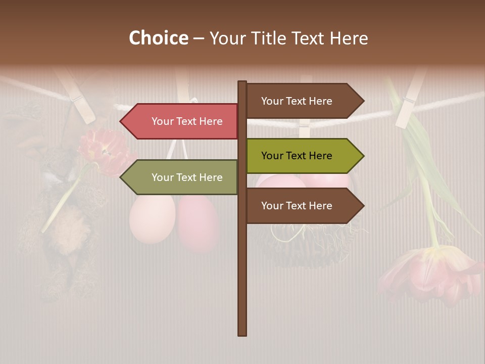 Egg Pink Hare PowerPoint Template