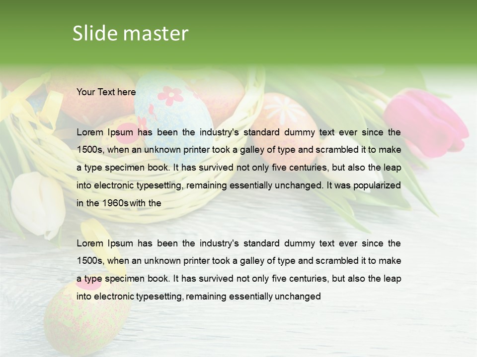 Dekoration Primeln Fruhlingsdekoration PowerPoint Template