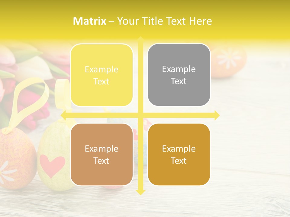 Ostergrue Pflanzen Hintergrund PowerPoint Template