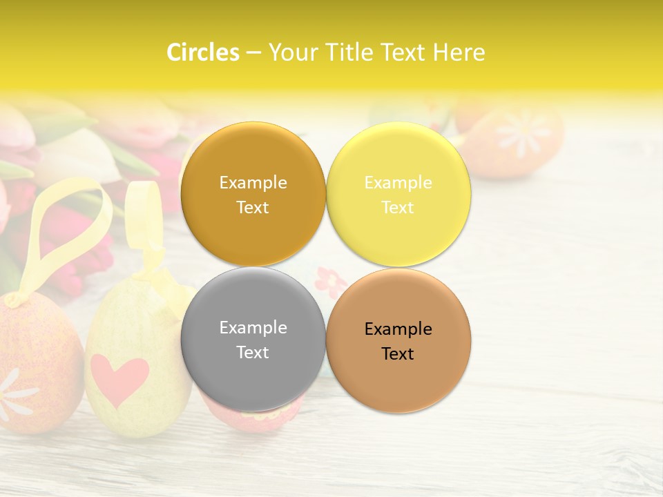 Ostergrue Pflanzen Hintergrund PowerPoint Template