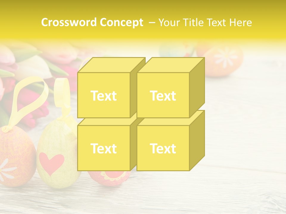 Ostergrue Pflanzen Hintergrund PowerPoint Template