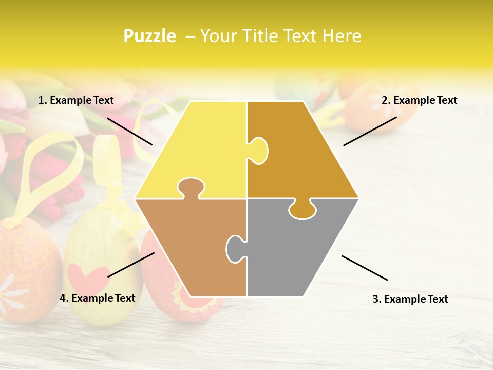 Ostergrue Pflanzen Hintergrund PowerPoint Template