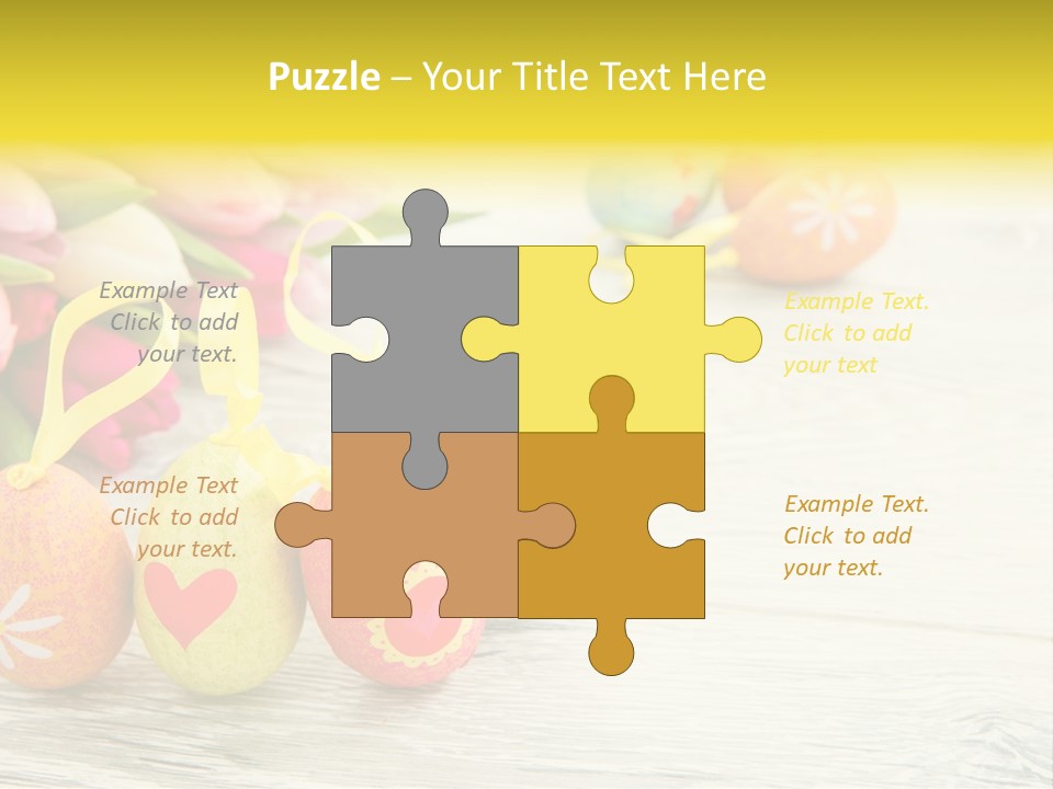 Ostergrue Pflanzen Hintergrund PowerPoint Template