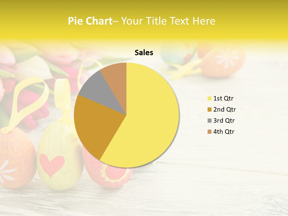 Ostergrue Pflanzen Hintergrund PowerPoint Template