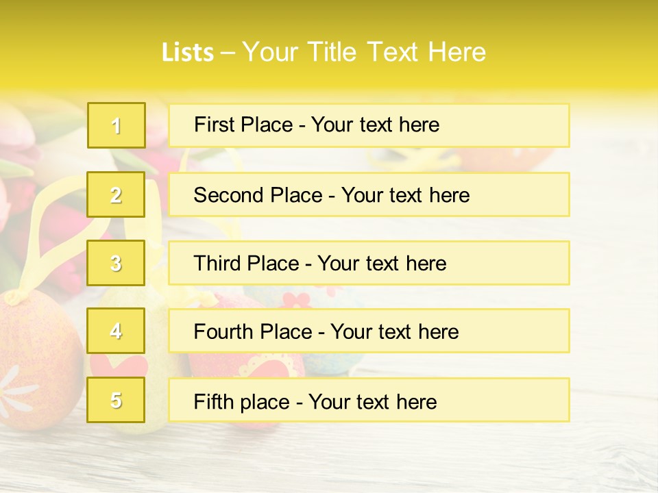 Ostergrue Pflanzen Hintergrund PowerPoint Template