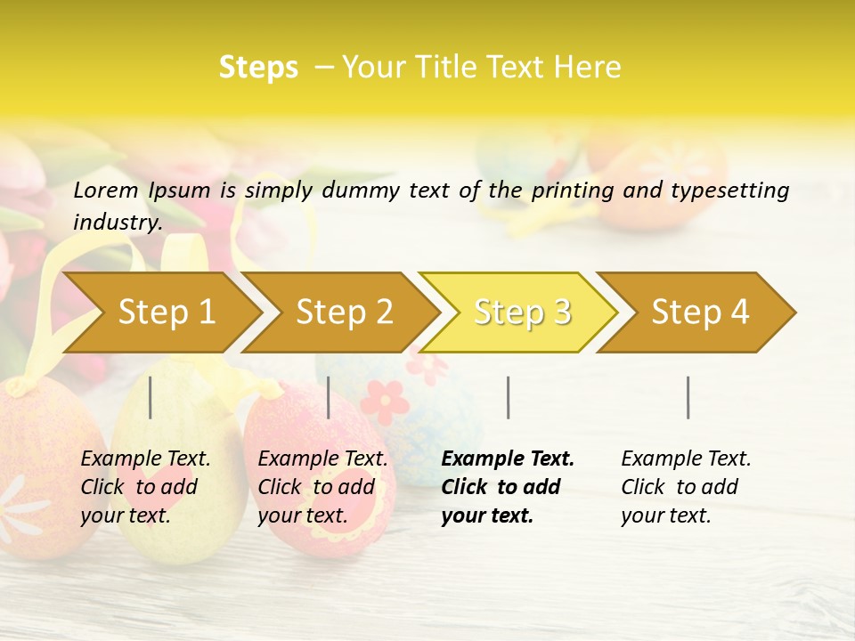 Ostergrue Pflanzen Hintergrund PowerPoint Template