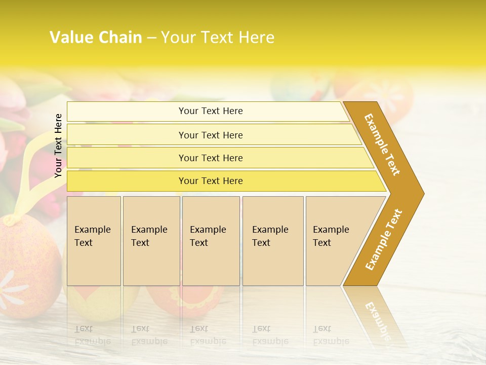 Ostergrue Pflanzen Hintergrund PowerPoint Template
