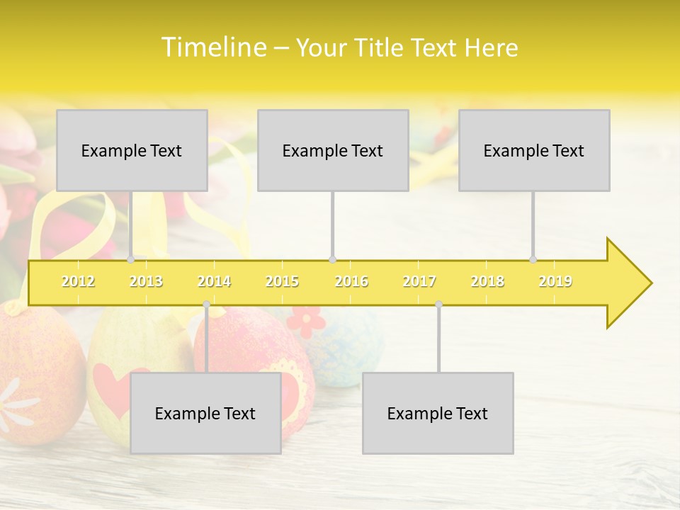 Ostergrue Pflanzen Hintergrund PowerPoint Template