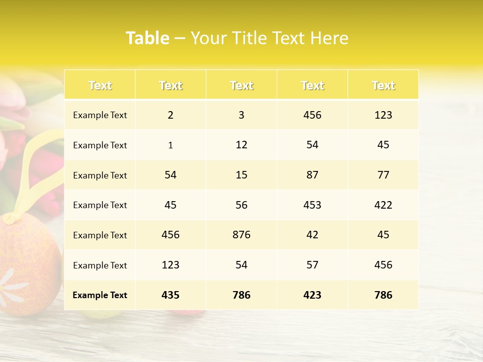 Ostergrue Pflanzen Hintergrund PowerPoint Template