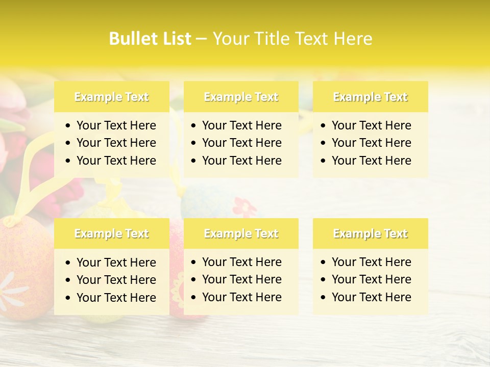 Ostergrue Pflanzen Hintergrund PowerPoint Template